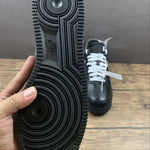 Nike Air force 1 Off White Metallic Silver-black