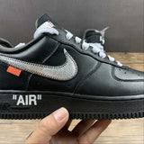 Nike Air force 1 Off White Metallic Silver-black