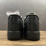 Nike Air force 1 Off White Metallic Silver-black