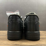 Nike Air force 1 Off White Metallic Silver-black