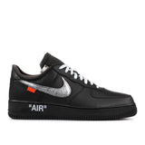 Nike Air force 1 Off White Metallic Silver-black